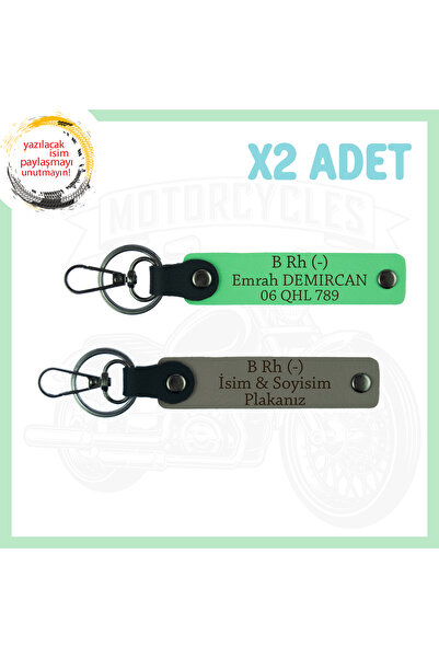 Asortishey Safe Driving 2-Pack Keychain with Biker Buddies, Name Plate and B ...