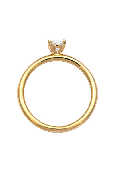 ELLI Inel Inel cu Pietre Femei Oval Zirconiu Tăiat Diamant Alb Argint Sterling 925