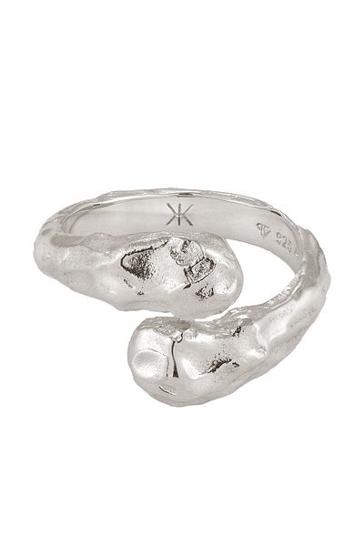 KUZZOI Ring Wickelring Herren Bio 925 Sterling Silber Geschenke für Männer