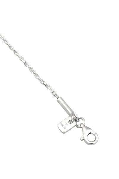 KUZZOI Náramek Náramek Pánský řetízek na šňůrku 925 Sterling Silver Dárky pro muže 21 cm