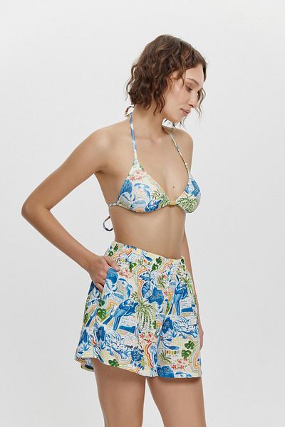 Louren P15009 Short Pocket Shorts Ecru