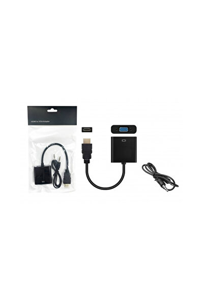 Universal كابل محول HDMI إلى VGA من Platoon PL-7237 prt64