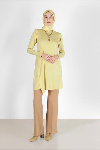 Alvina ASYMMETRIC CUT BASIC KNITWEAR TUNIC 42048