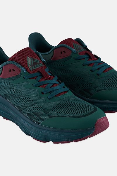 RBX Men Lace Up Running Shoes, Dark Green