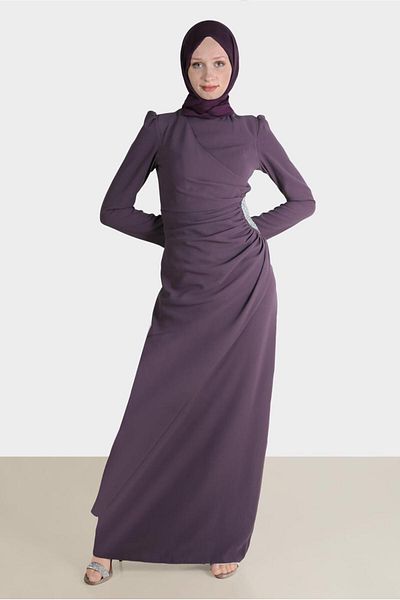 Alvina 50214 Rochie de seara cu cordon model Stone