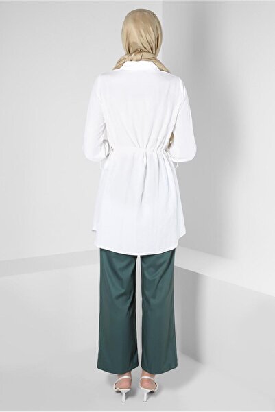 Alvina Wide Leg Pants with Elastic Waist 70554