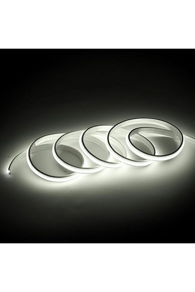 COOYA COB LED Strip Lights,6000K Cold White USB Powered,with USB Connector,320LEDs/m for Party Decor,5m