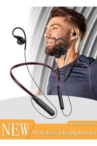Generic Duniso Neckband Bluetooth Earphones Ipx5 Sweatproof Hifi Deep Bass Fitness Earphones With Microphone