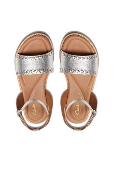 CLARKS women's sandals 26176293 silver