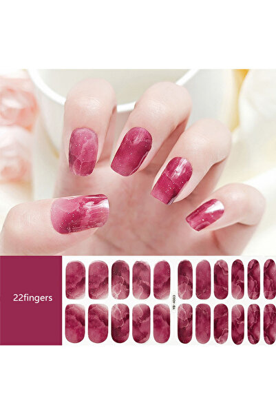 Youtrico 22 Fingers Glitter Nail Polish Stickers Self-Adhesive DIY