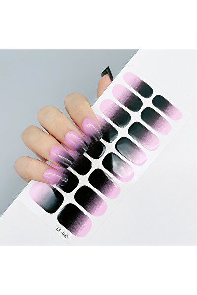 Youtrico ملصقات طلاء أظافر لامعة بـ 16 إصبعًا ذاتية اللصق DIY