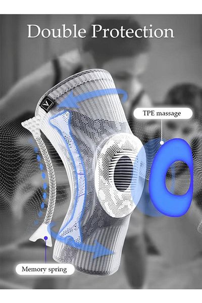 Generic All-in-one Children's Knee Brace With Side Stabilizer And Patella Gel Pad, Compression Knee Brace