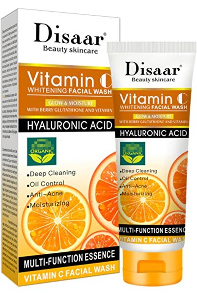DISAAR Beauty Skincare Vitamin C Facial Wash Foam Hyaluronic Acid Berry Gluta...