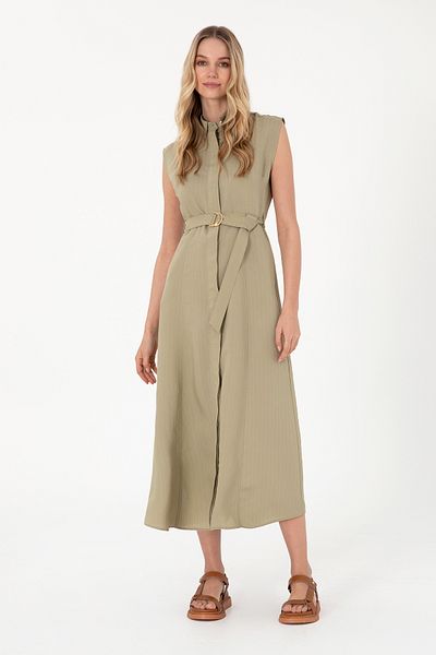 U.S. Polo Assn. Women's Light Khaki Woven Dress 50299167 -Vr183