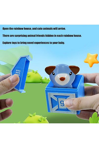 COOYA ألعاب العد والمطابقة، تصميم جذاب، 10 قطع من أشكال الحيوانات، تمارين التنسيق بين اليد والعين