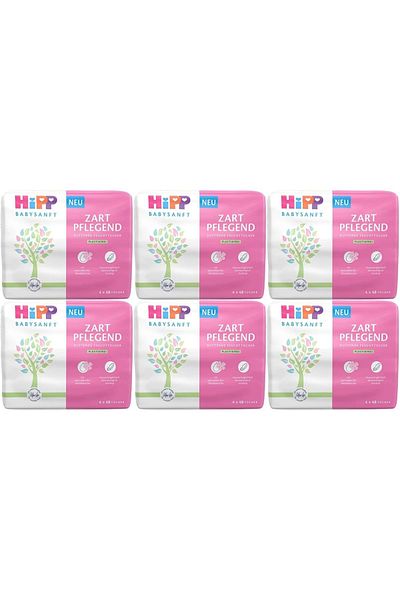 Hipp Baby Sanft Wet Towel Wipes 48 Sheets Classic 18 Piece Set (6Pk*3) 864 Sheets