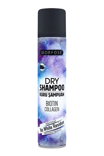 Morfose Morfose Dark Hair Dry Shampoo with Biotin & Collagen - No White Residue 200ml