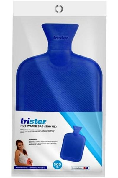 trister Hot Water Bag TS 517WB | Used For Muscle Relaxation & Pain Relief | With Leak Resistant Scre