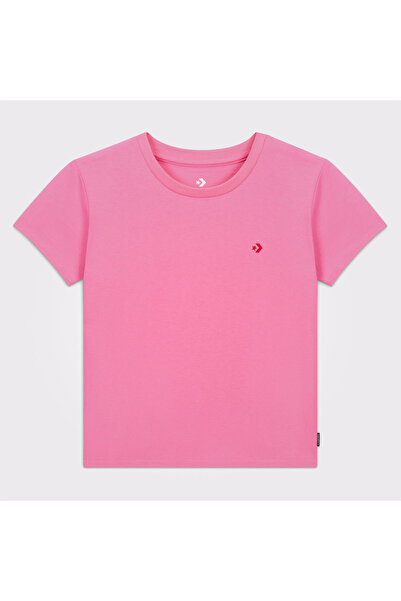 Converse Slim Fit Kadın Pembe T-Shirt