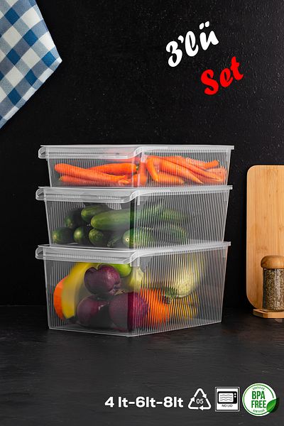 Porsima 3-Door Cabinet and Refrigerator Organizer, Bathroom and Kitchen Organizer
