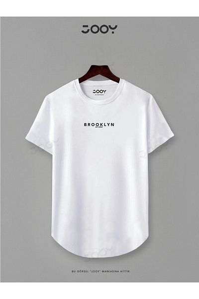 Jooy Company Σετ μπλουζάκι Brooklyn Jc με εμπριμέ ασπρόμαυρο οβάλ κοπής 2 τεμ