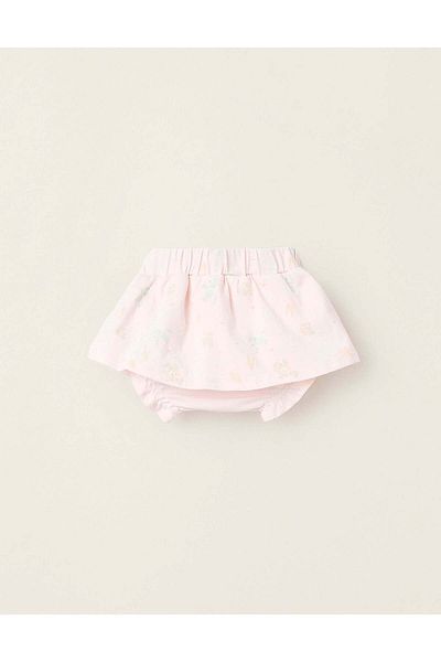 Ziddy Skort with Motif for Newborn Girls 'Nemo', Light Pink