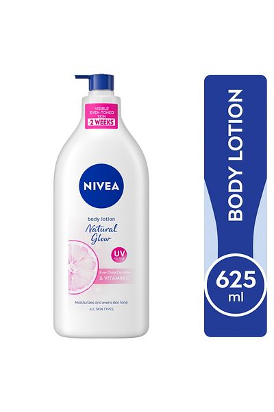 NIVEA Natural Glow Body Lotion Even Tone Complex & Vitamin C 625 ml