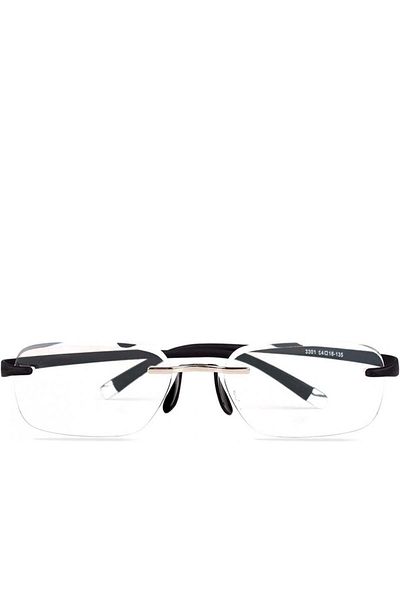 GQUEEN Ochelari de citit, pentru bărbați, cu 2,5 dioptrii, metal/plastic, negri
