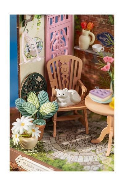 Rolife 3d Puzzle, Garden Tea Room, , Wood, 76 Pieces