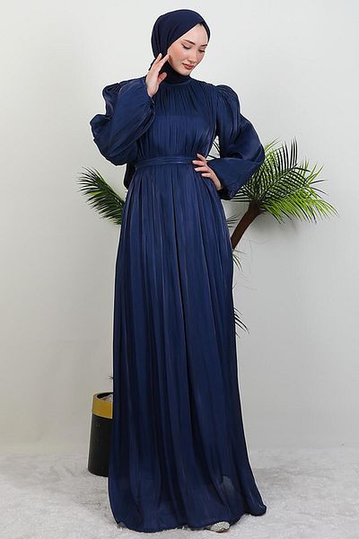 GİYZAMİLA Matem Hijab Φόρεμα Navy Blue
