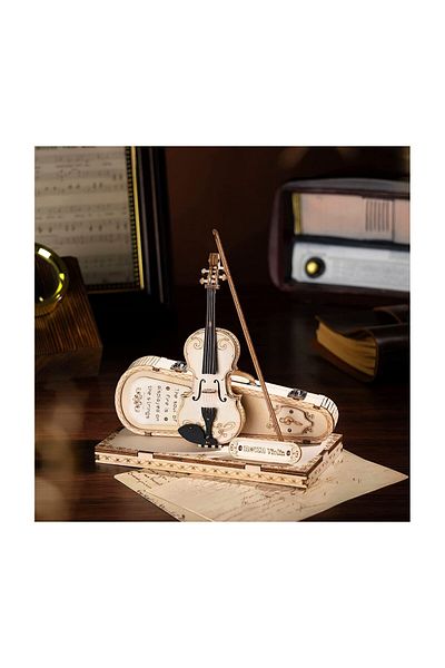 ROKR 3d Puzzle Violin, , Wood, 62 Pieces,