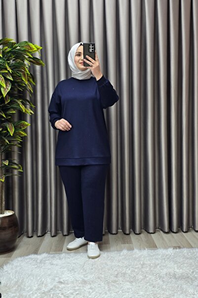 Elmas Tesettür Γυναικεία Ρούχα Μεγάλου Μεγέθους Αθλητικό Σετ Δύο Τεμάχια