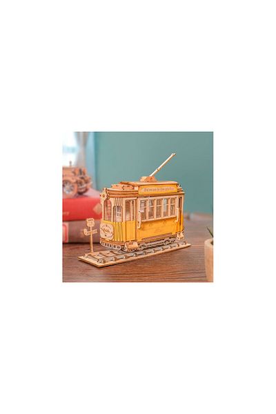 Rolife 3D Puzzle Tram, RoLife, Wood, 145 pieces