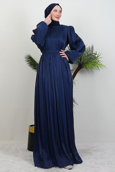GİYZAMİLA Matem Hijab Φόρεμα Navy Blue