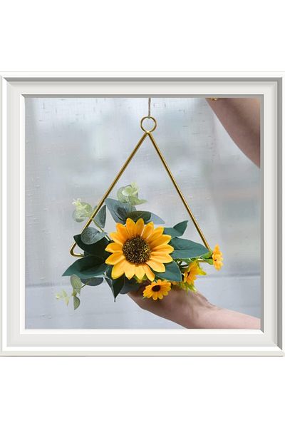 mimzemamz decor suspendat, metal/textil, multicolor, 19,5 x 17 cm
