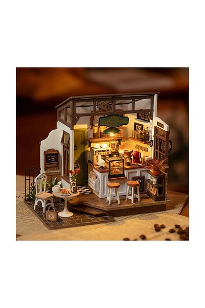 Rolife 3d Puzzle, Diy Mini House, Coffee Shop, , 183 Pieces