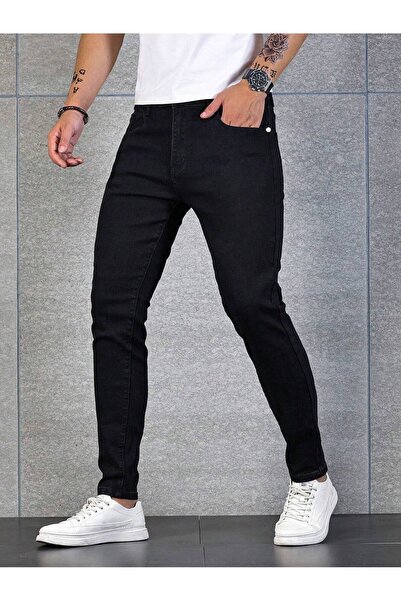 WKM Ανδρικό τζιν παντελόνι με κανονική μέση