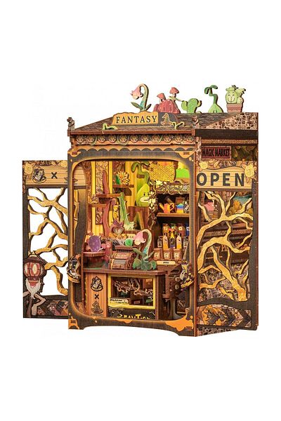 CUTEBEE 3d Puzzle, Diy Bookend, Fantasy Plant Shop, , 146 Pieces