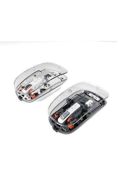 Max&Max ماوس شفاف من ماكس آند ماكس باللون الأبيض MXM-T901