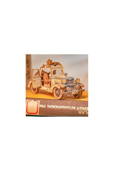 Rolife 3d Puzzle Retro Car, , Wood, 164 Pieces
