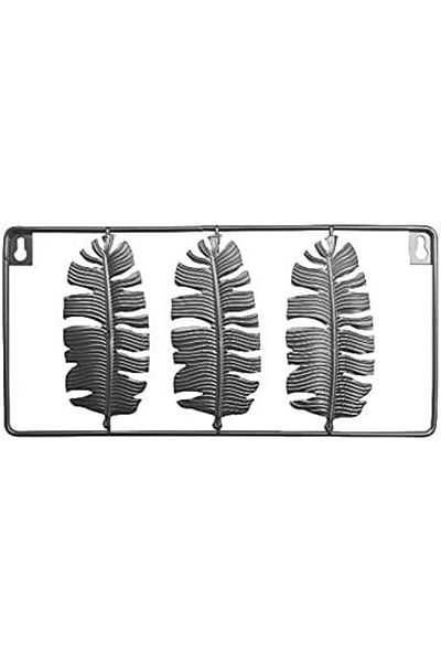 Hosoncovy decor de perete, metal, argintiu, 29,5 x 14 cm