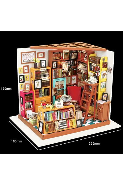 Rolife 3D Puzzle Mini Dollhouse Sam's Office DIY, RoLife, 221 pieces