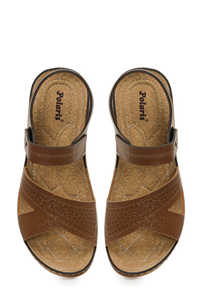 Polaris 164400.Z5FX Taba Kadın Düz Sandalet