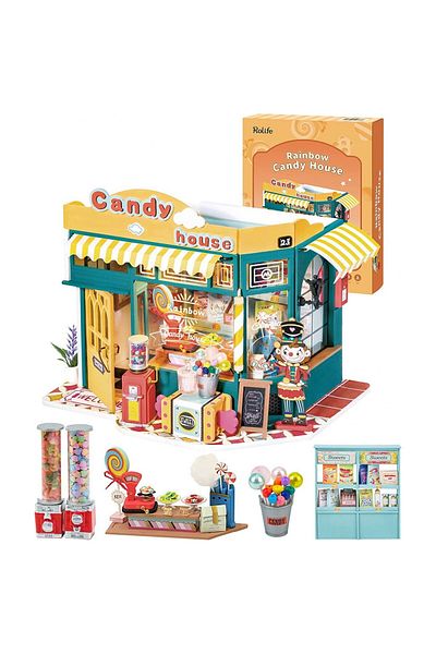 Rolife 3D puzzle, DIY house, Rainbow Candy House, RoLife, 179 pieces