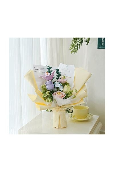 ROKR 3d Puzzle, Spring Bouquet, , 165 Pieces