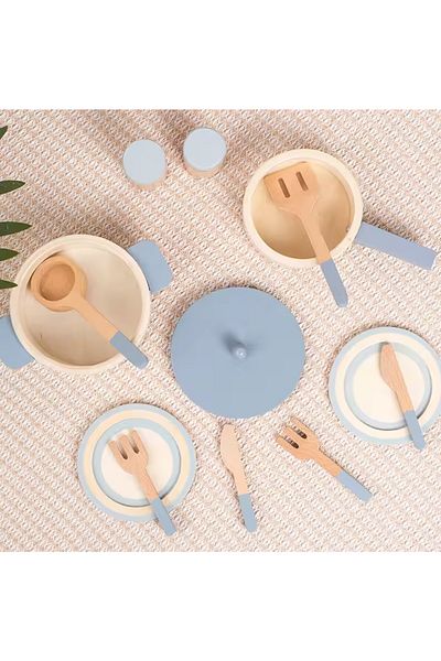 Choice Cookware Set Wooden Children's Simulation Kitchen Toys, Early Education Educational Toys, Simulation