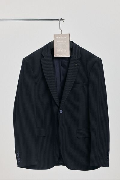 Frappoli Мъжки тъмен сако Lorus Turksek Slim Fit