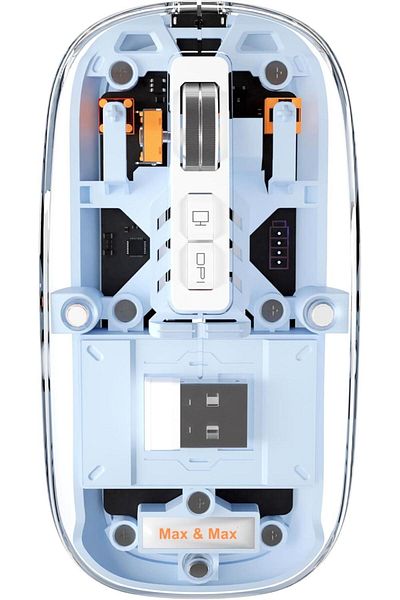 Max&Max Max & Max Transparent Mouse Blue MXM-T902