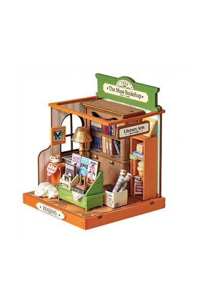 Rolife 3d Puzzle, Muse Bookstore, , Wood, 68 Pieces