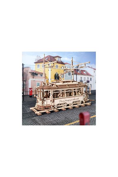 ROKR 3d Puzzle, Classic Tram, , Wood, 374 Pieces